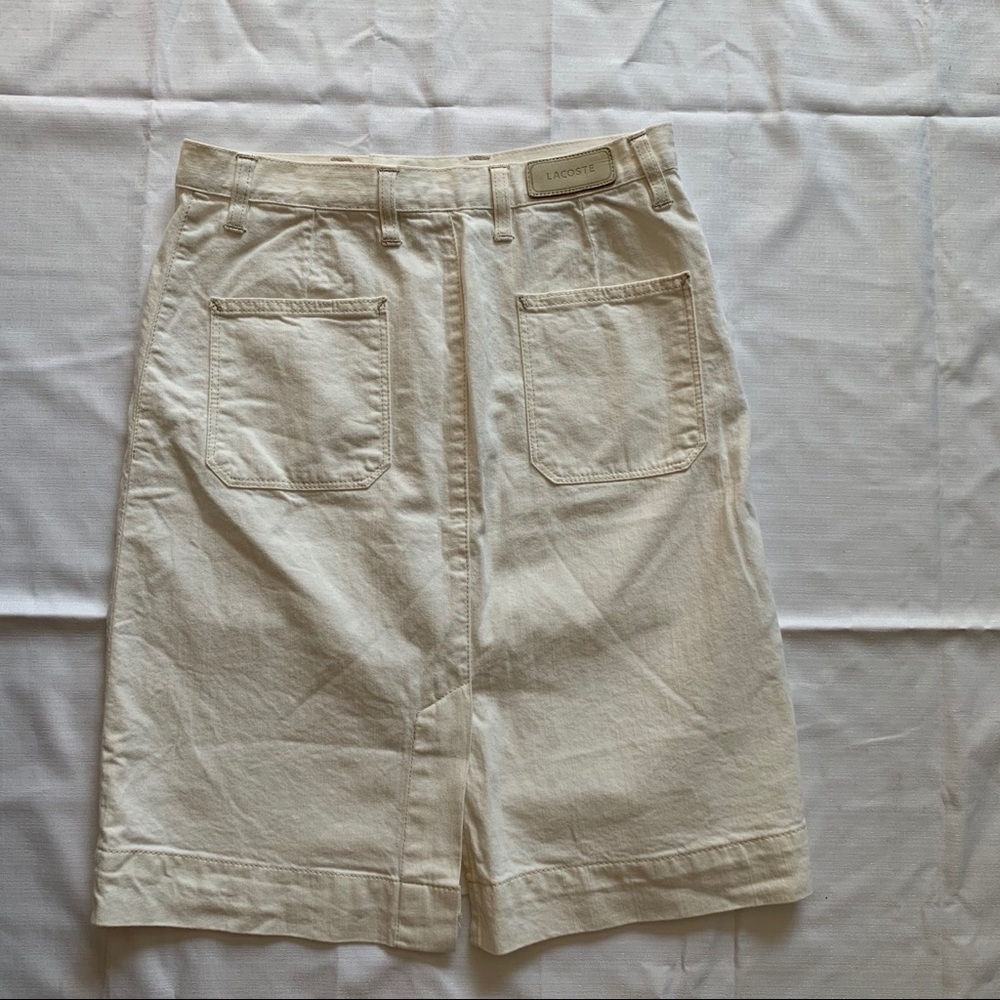Lacoste jean skirt